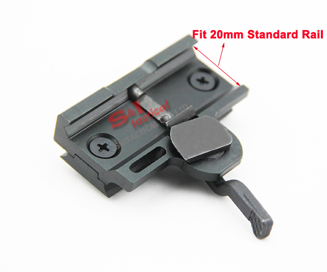 Quick Release Side Weaver Rail 20mm Extension Base Mount